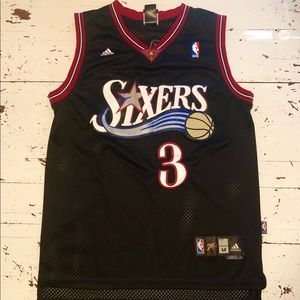 Allen Iverson Black Sixers Throwback
